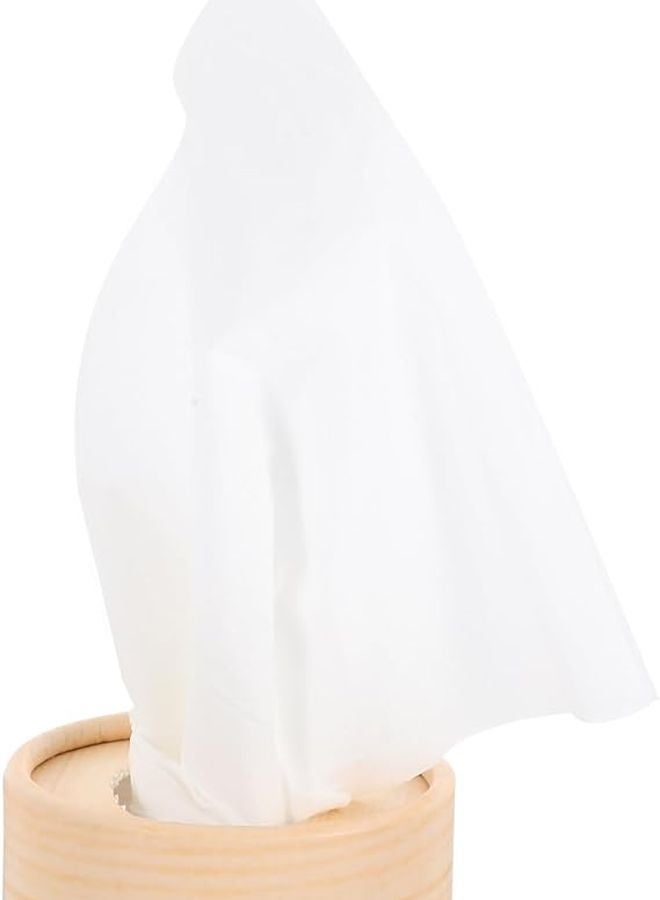 كابيلوك 4 قطع حامل علب المناديل الخشبية للسيارة حامل أكواب قابلة لإعادة التعبئة مناسب لموزع المناديل - Image 3